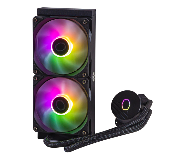 COOLER MASTER Masterliquid 240L Core ARGB Black 2x120mm - 1145988 - zdjęcie 2